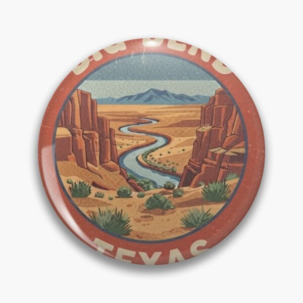 Item preview, Big Bend Retro Badge — Texas Desert Travel Decal designed and sold by mnkyride.