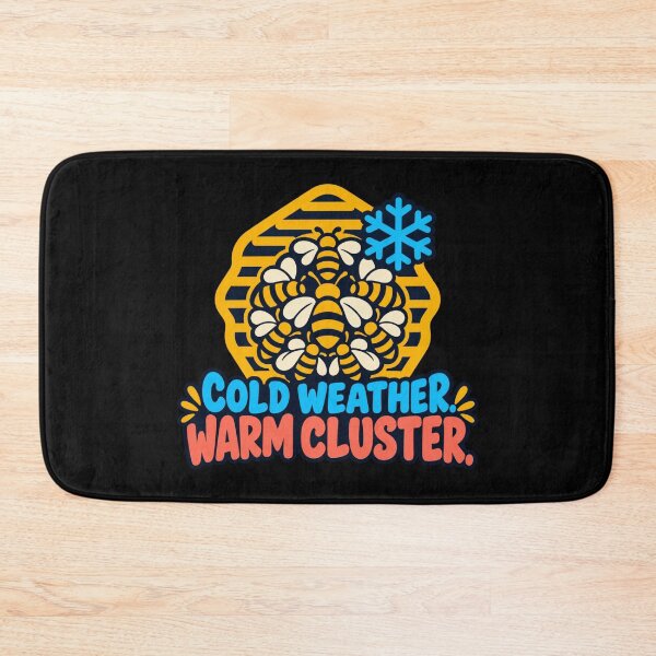 Item preview, Cold Weather Warm Cluster Beekeeper Winter Humor designed and sold by DreamLayerStudio.