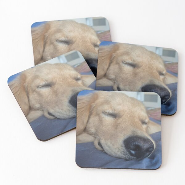 Item preview, Peaceful Sleeping Golden Retriever Close Up designed and sold by VelvetAsiaArt.