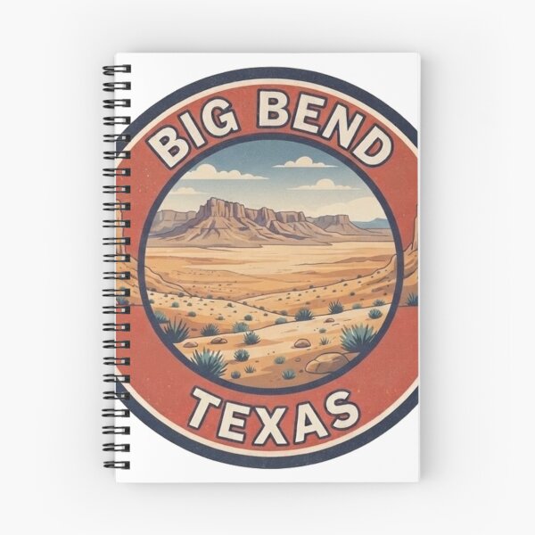 Item preview, Big Bend Retro Badge — Texas Desert Travel Decal designed and sold by mnkyride.