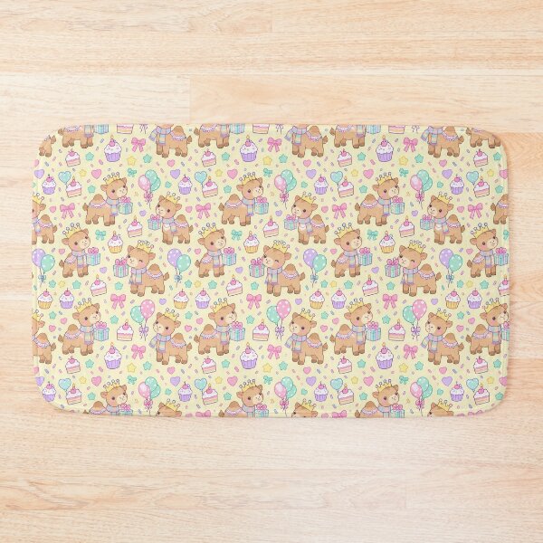Item preview, Cute Birthday Baby Camel Pastel Kawaii Party Pattern designed and sold by Soft Berry Studio.