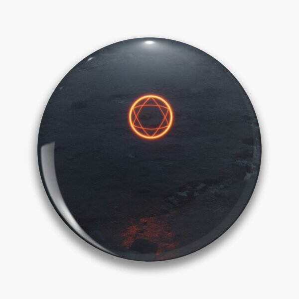 Item preview, Glowing Lava Hexagram Over Ash Obsidian Plateau designed and sold by monkeybusiness.pt.