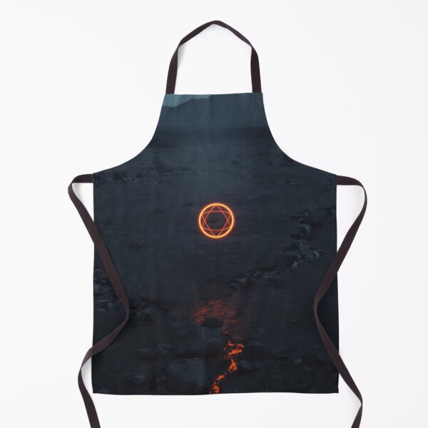 Item preview, Glowing Lava Hexagram Over Ash Obsidian Plateau designed and sold by monkeybusiness.pt.