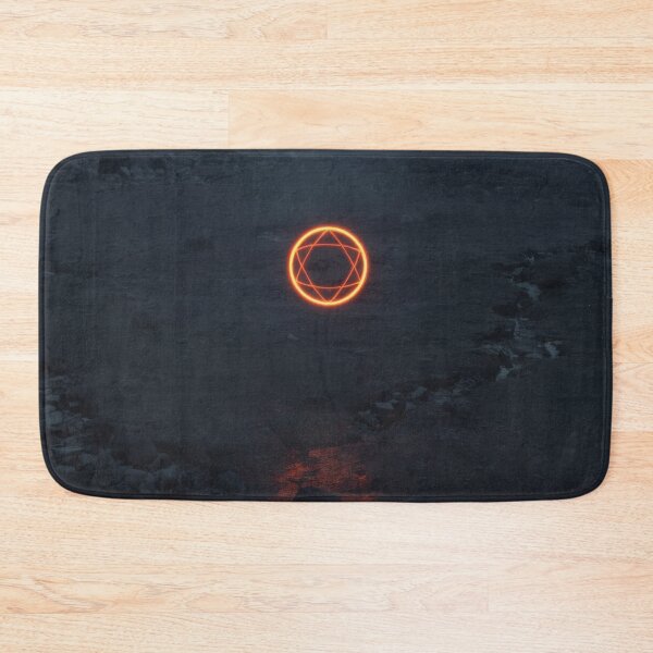Item preview, Glowing Lava Hexagram Over Ash Obsidian Plateau designed and sold by monkeybusiness.pt.