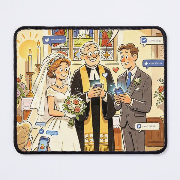 Item preview, Seaside Postcard: Modern wedding designed and sold by halibutgoatramb.