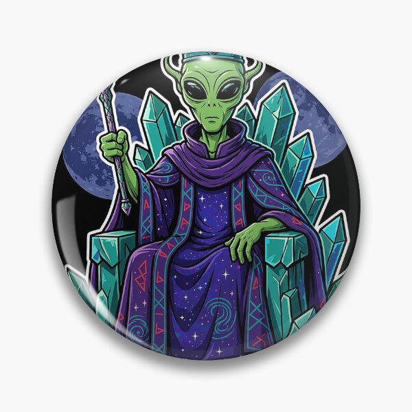 Item preview, Alien King Crystal Throne Art designed and sold by Gangster-Design.
