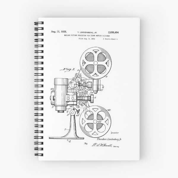 Item preview, Vintage Projector Patent – Retro Technical Illustration designed and sold by VeroCura.