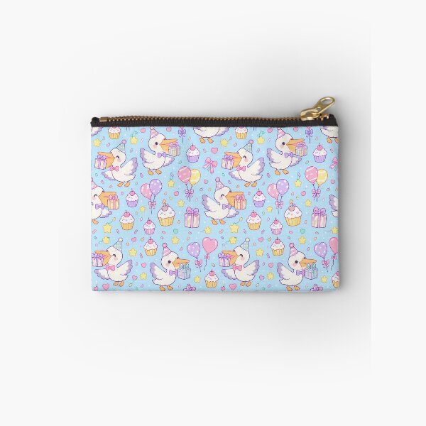 Item preview, Cute Birthday Baby Pelican Pastel Kawaii Party Pattern designed and sold by Soft Berry Studio.