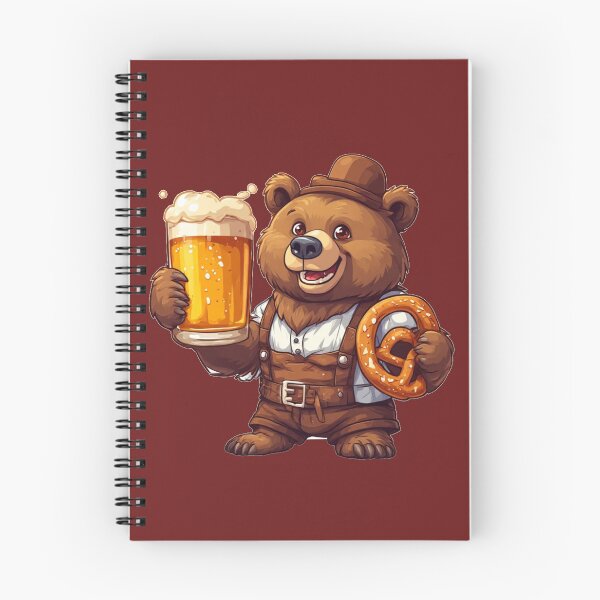 Item preview, Cute Oktoberfest Bear with Beer and Pretzel designed and sold by Digital Design Art.
