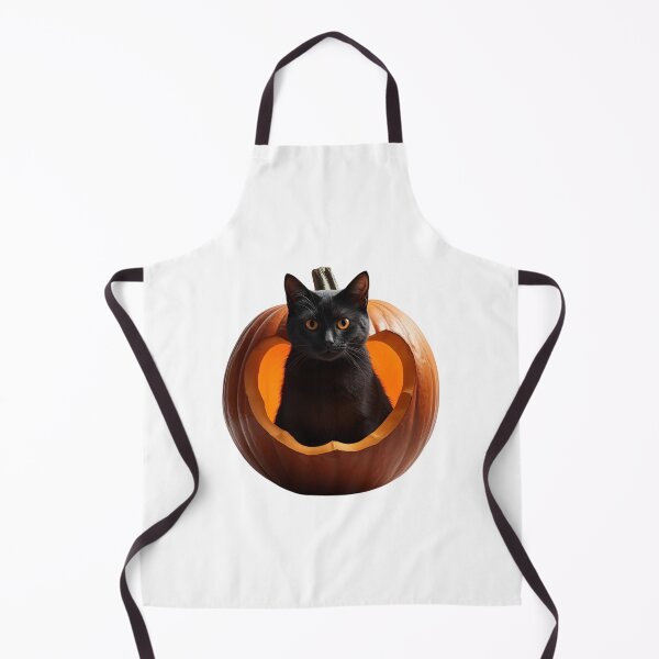 Item preview, Black Cat Peeking Out of Glowing Halloween Pumpkin designed and sold by OlesiaCraft.
