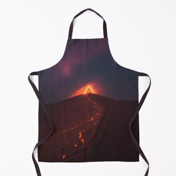 Item preview, Glowing Neon Triangle Over Dark Sand Dunes designed and sold by monkeybusiness.pt.