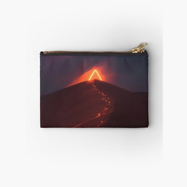 Item preview, Glowing Neon Triangle Over Dark Sand Dunes designed and sold by monkeybusiness.pt.