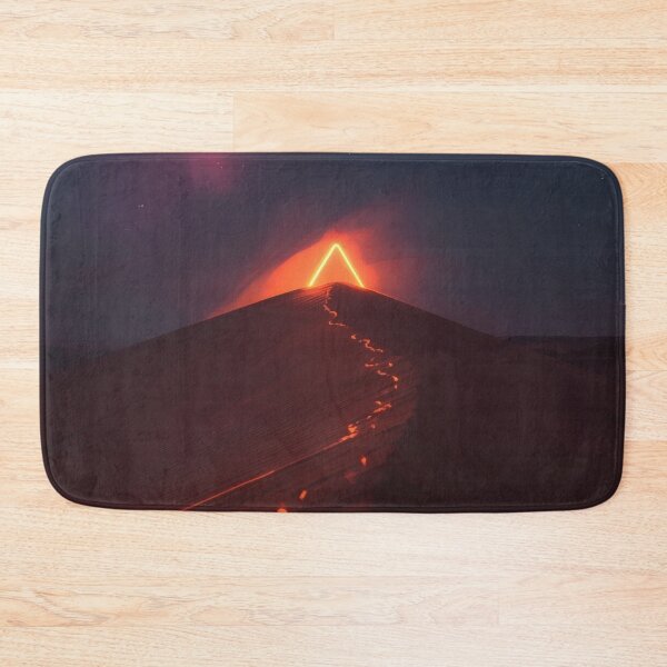 Item preview, Glowing Neon Triangle Over Dark Sand Dunes designed and sold by monkeybusiness.pt.
