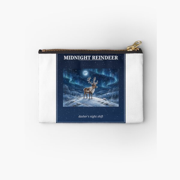 Item preview, Midnight Reindeer Blue Christmas Sticker designed and sold by MojoHill.