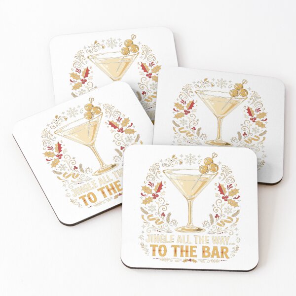 Aperçu de l'œuvre T-shirt de Noël humoristique « Jingle To The Bar » | T-shirt des fêtes créée et vendue par BellaDiosa.