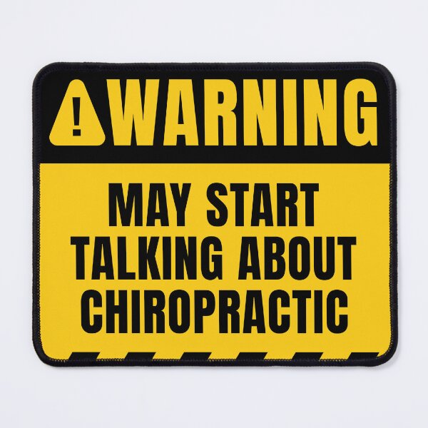 Item preview, Chiropractic Warning Sign designed and sold by MaryAller.