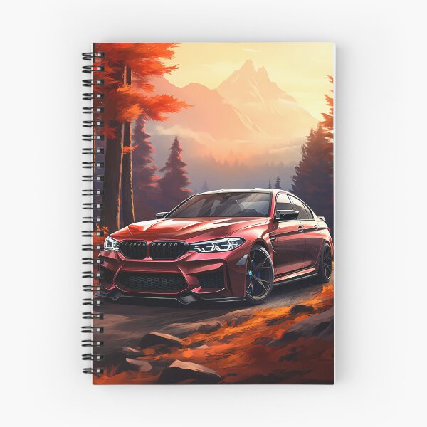 Item preview, Red Performance Sedan in Autumn Mountain Forest designed and sold by RevUpDesign.