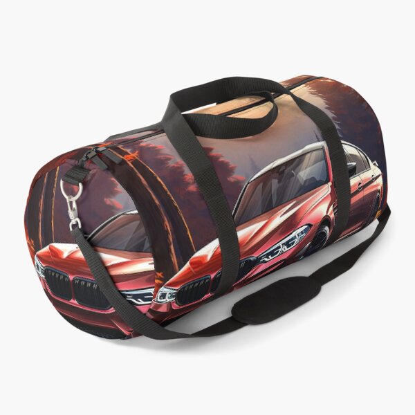Item preview, Red Performance Sedan in Autumn Mountain Forest designed and sold by RevUpDesign.