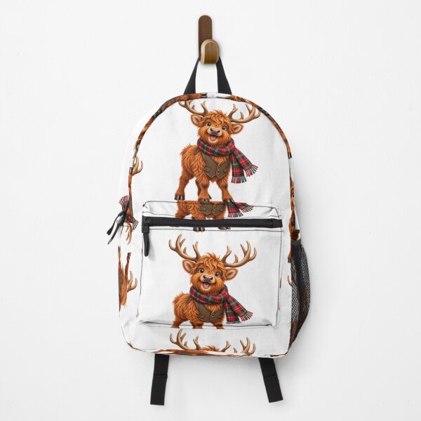 Item preview, Cute Scottish Highland Stag in Tartan Scarf designed and sold by MaedK.