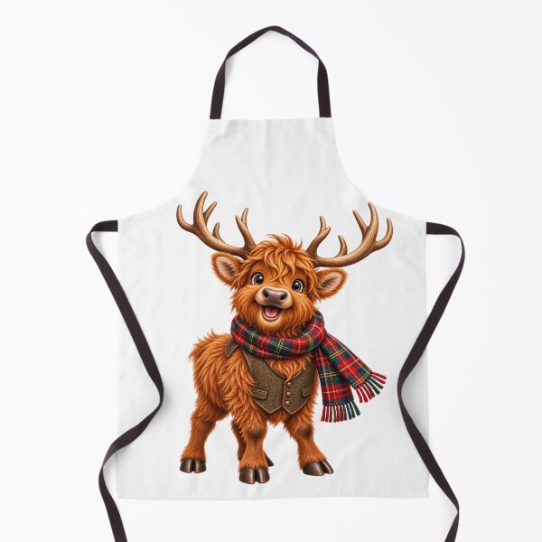Item preview, Cute Scottish Highland Stag in Tartan Scarf designed and sold by MaedK.