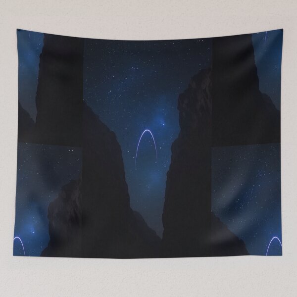 Item preview, Glowing Arch Portal In Dark Canyon Night designed and sold by monkeybusiness.pt.
