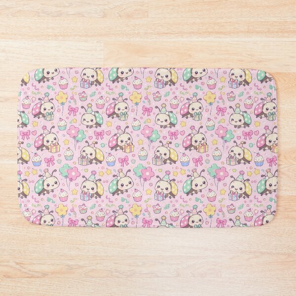 Item preview, Cute Birthday Baby Beetle Pastel Kawaii Pattern designed and sold by Soft Berry Studio.