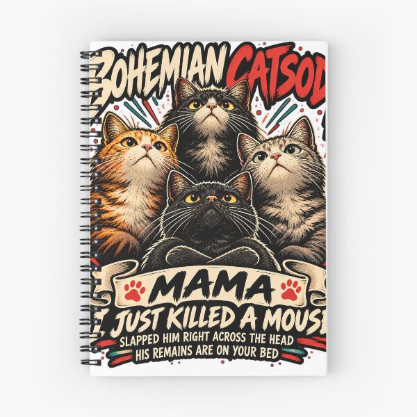 Item preview, Bohemian Catsody Funny Cat Shirt - Mama I Just Killed a Mouse Parody Tee designed and sold by KIDEnia.