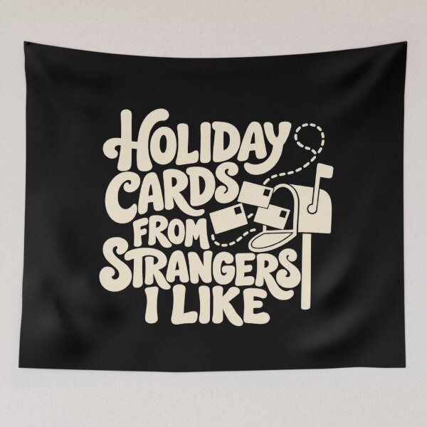 Item preview, Holiday Cards From Strangers I Like Postcard Exchange Humor designed and sold by DreamLayerStudio.