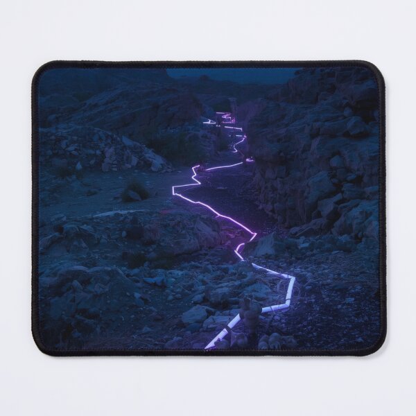 Item preview, Glowing Purple Neon Pathway Through Alien Badlands designed and sold by monkeybusiness.pt.