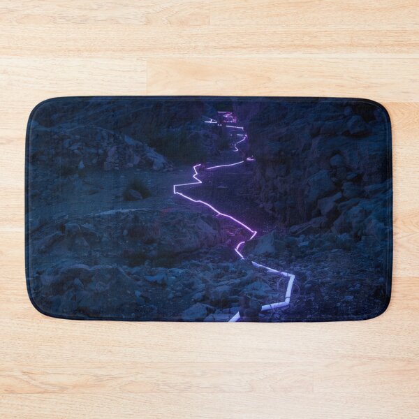 Item preview, Glowing Purple Neon Pathway Through Alien Badlands designed and sold by monkeybusiness.pt.