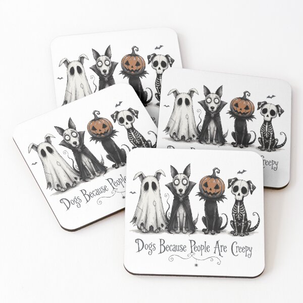 Item preview, Dogs Because People Are Creepy Halloween Dogs designed and sold by CreativeBrains7.