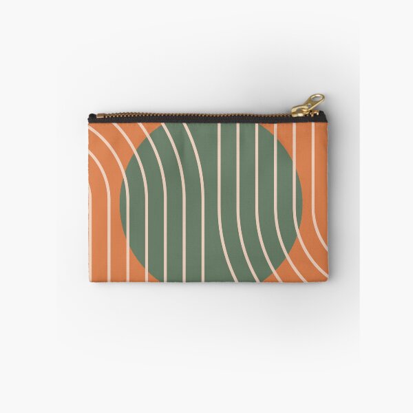 Item preview, Mid Century Modern Abstract Geometric Terracotta and Sage Green designed and sold by nineFlorals.
