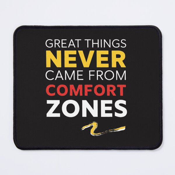 Item preview, "Great Things Never Came From Comfort Zones" Motivational Typography Quote designed and sold by CreativeNest Prints.