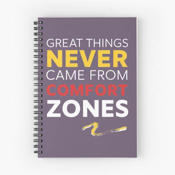 Item preview, "Great Things Never Came From Comfort Zones" Motivational Typography Quote designed and sold by CreativeNest Prints.