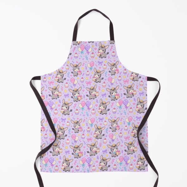 Item preview, Cute Birthday Baby Donkey Pastel Kawaii Pattern designed and sold by Soft Berry Studio.