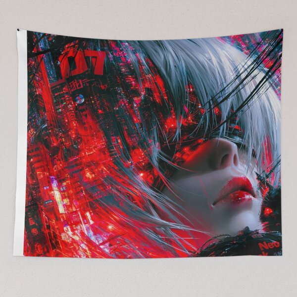 Item preview, Ghost in the Machine 2B Nier Automata - Cyberpunk Sci Fi Anime art designed and sold by Delerat7.