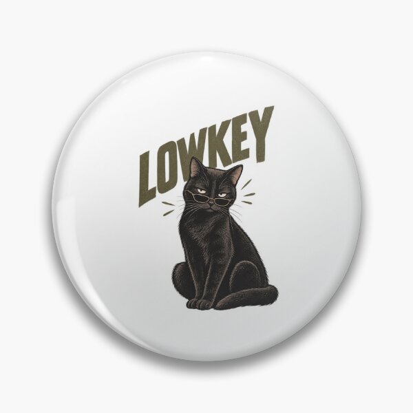 Item preview, Lowkey Vibe – Cute Introspective Glasses Cat designed and sold by SimonasPeace.