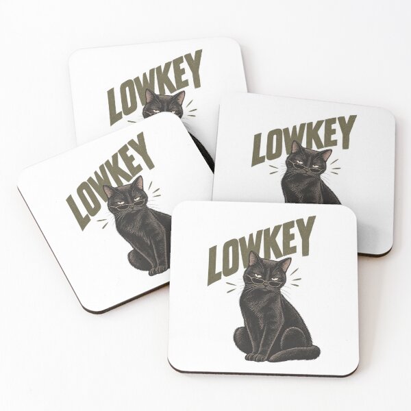 Item preview, Lowkey Vibe – Cute Introspective Glasses Cat designed and sold by SimonasPeace.