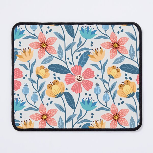 Item preview, Happy Meadow Retro Floral Pattern designed and sold by VibnWalls.