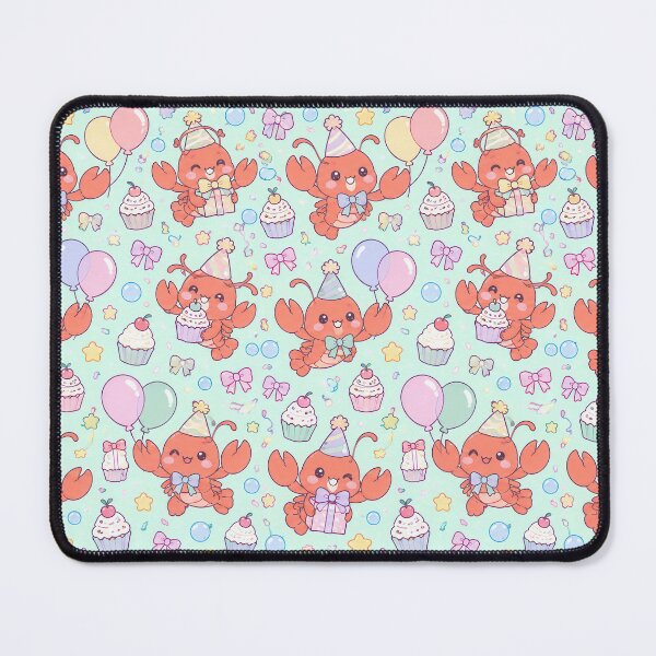 Item preview, Cute Birthday Baby Lobster Pastel Kawaii Pattern designed and sold by Soft Berry Studio.
