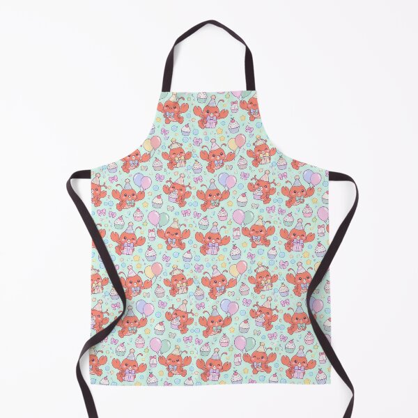 Item preview, Cute Birthday Baby Lobster Pastel Kawaii Pattern designed and sold by Soft Berry Studio.