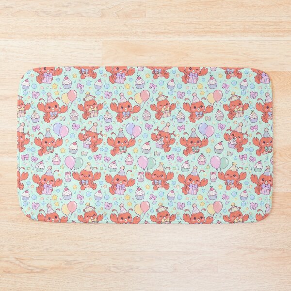 Item preview, Cute Birthday Baby Lobster Pastel Kawaii Pattern designed and sold by Soft Berry Studio.