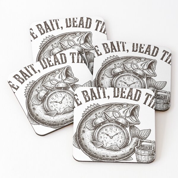 Item preview, Live Bait Dead Tired T-Shirt – Funny Fishing Tee for Tired Anglers designed and sold by Worn and Witty.