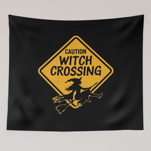 Item preview, Caution Witch Crossing Halloween Costume designed and sold by Say It With Ink.