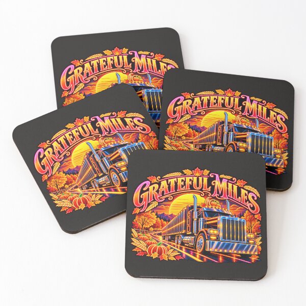 Item preview, Grateful Miles Thanksgiving Trucker designed and sold by NomadForge.