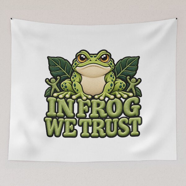 Item preview, IN FROG WE TRUST Resistance Protest Art designed and sold by ArtDesignTp.