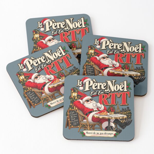 Item preview, Le Père Noël Est En RTT – French Christmas Humor designed and sold by warlistop.