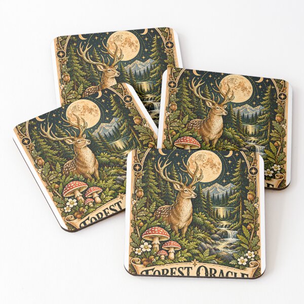 Item preview, Forest Oracle Vintage Woodland Tarot designed and sold by MysticCanvasAi.
