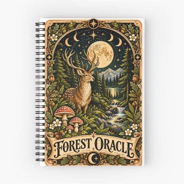Item preview, Forest Oracle Vintage Woodland Tarot designed and sold by MysticCanvasAi.