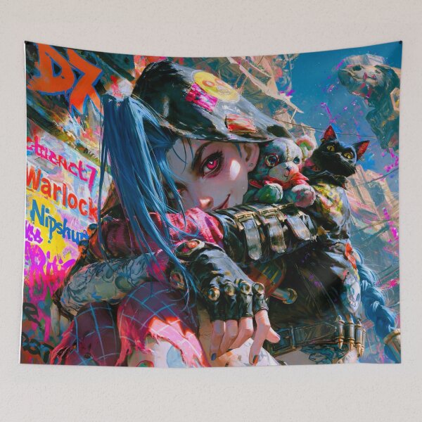 Item preview, Jinx Shy Vibes - Fantasy Anime art  designed and sold by Delerat7.